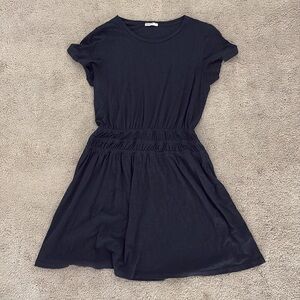 Marine layer, large, dark blue T-shirt material dress